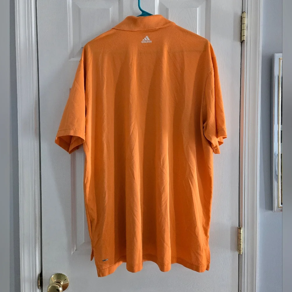 Adidas Vibrant Orange XL Golf Polo Shirt